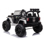 Elektrické autíčko - Jeep JC666 - nelakované - policajné čierno-biele